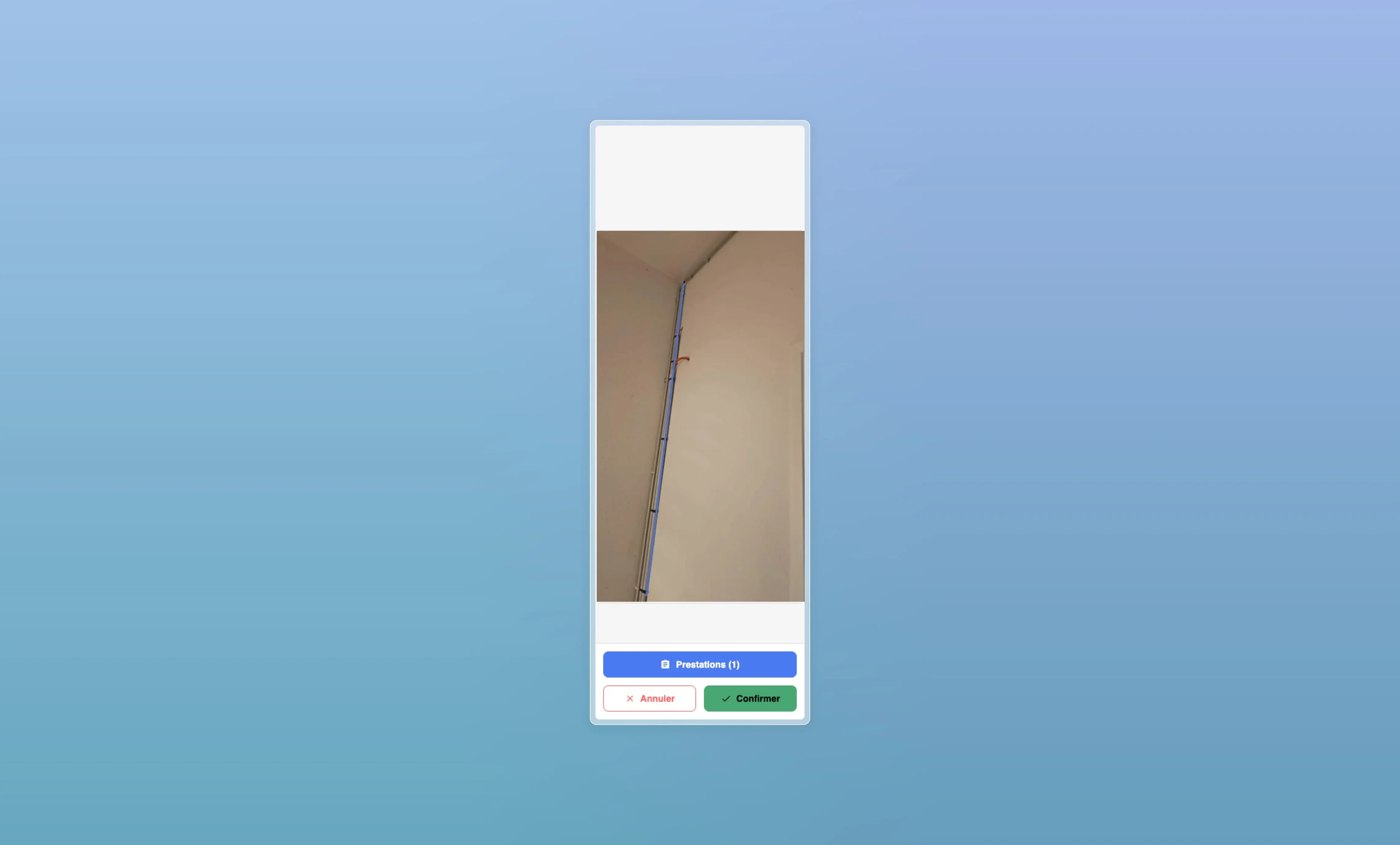 Interface de création et annotation de photos